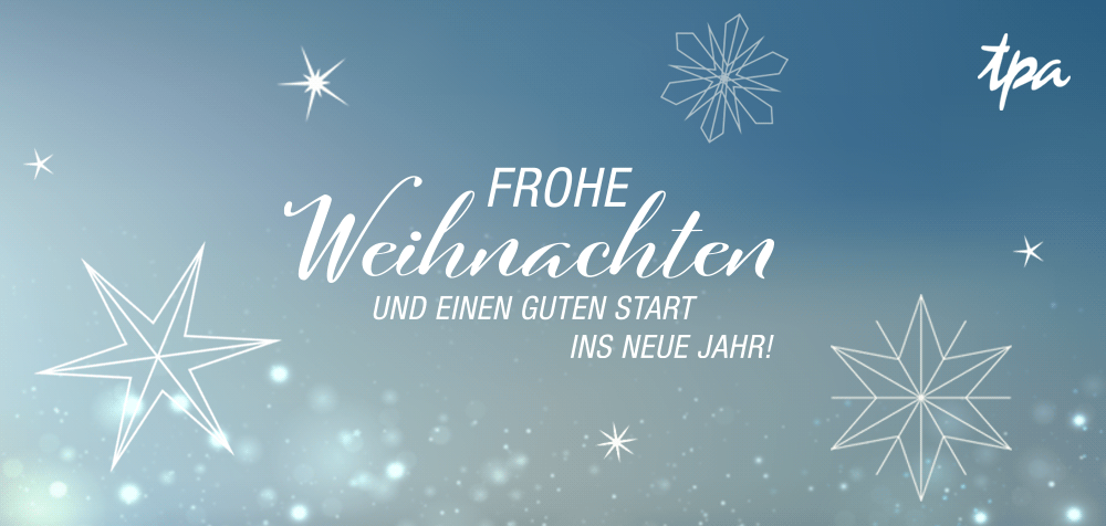 Frohe Weihnachten und ein erfolgreiches Neues Jahr!