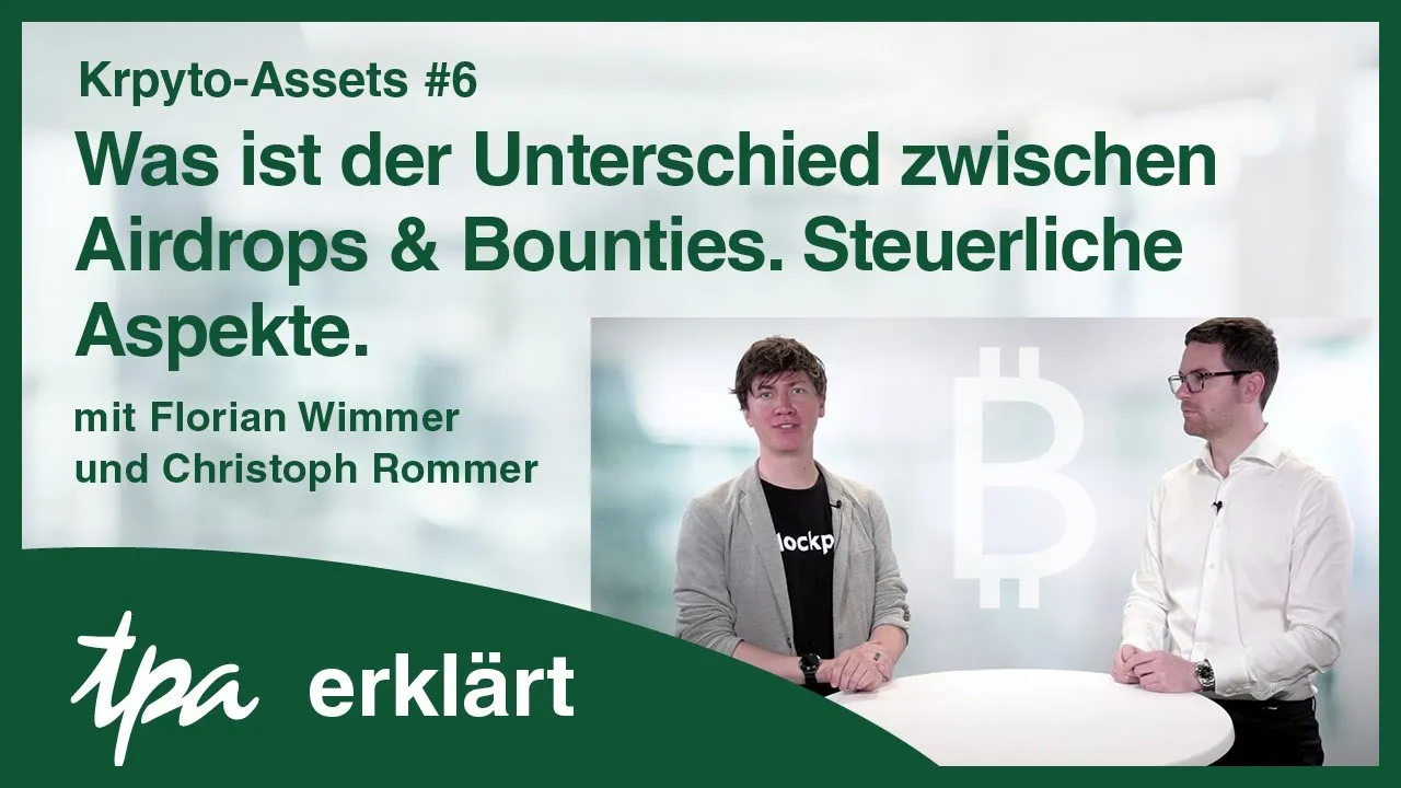 Krypto-Steuer: Airdrops & Bounties | TPA Steuerberatung