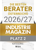 TPA Steuerberatung – Platz 2 in der Kategorie M&A bei „Die besten Berater Österreichs“ 2026/27 des Industrie Magazins